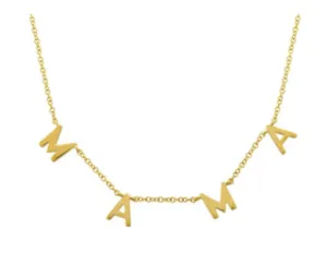 14k Floating Mama Necklace- In Stock