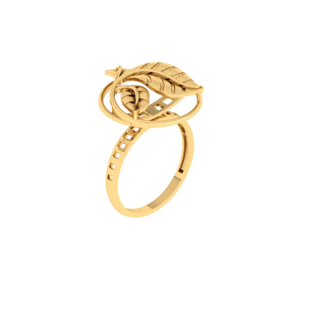 14KT Impeccably Designed Dazzling Gold Ring