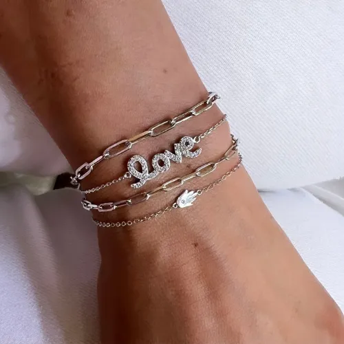 3MM PAPERCLIP BRACELET