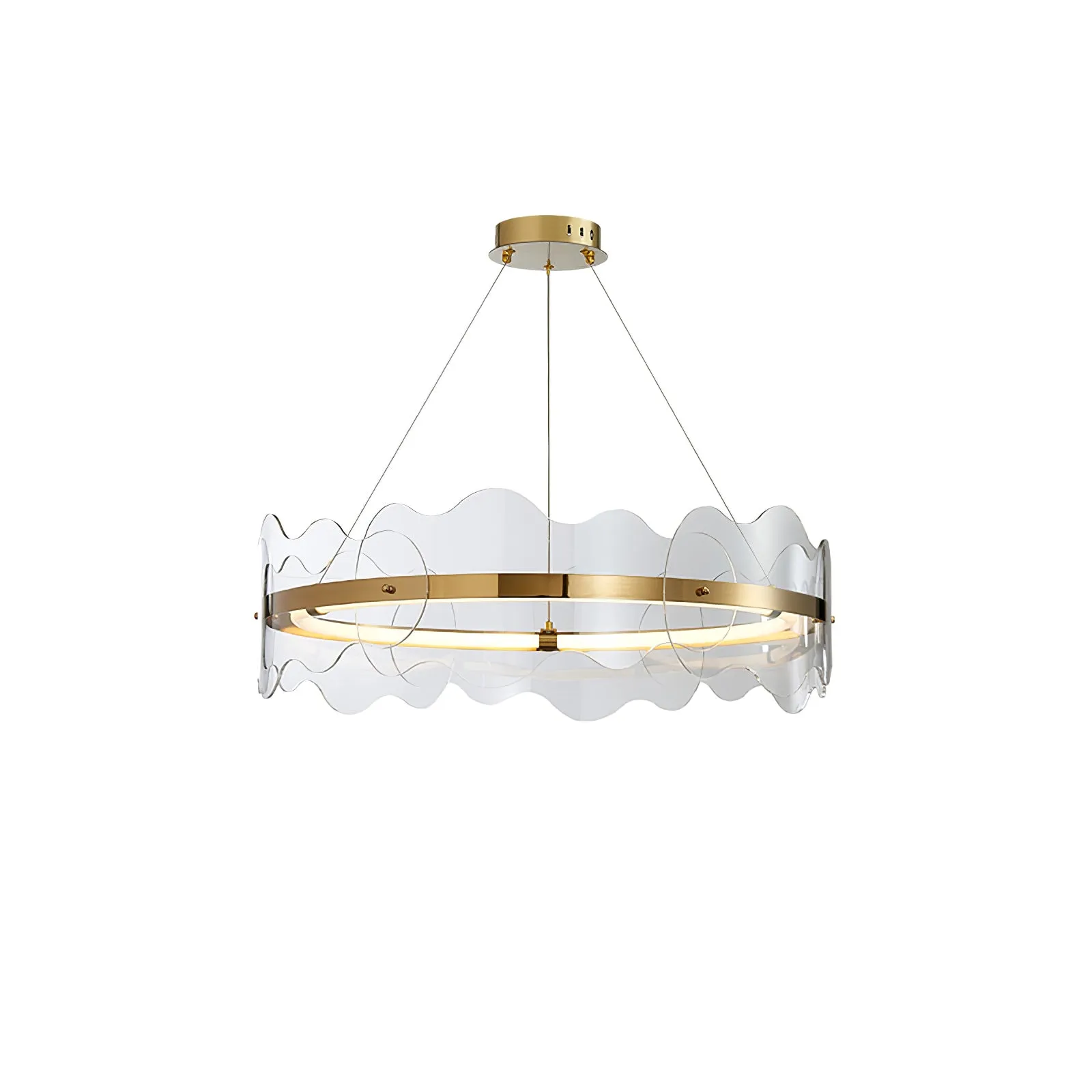 Acrylic Wave Chandelier