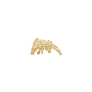 Alligator Threaded Flat Back Earring | .9GMS | Single