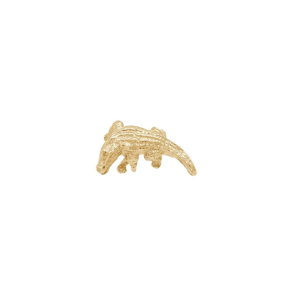 Alligator Threaded Flat Back Earring | .9GMS | Single