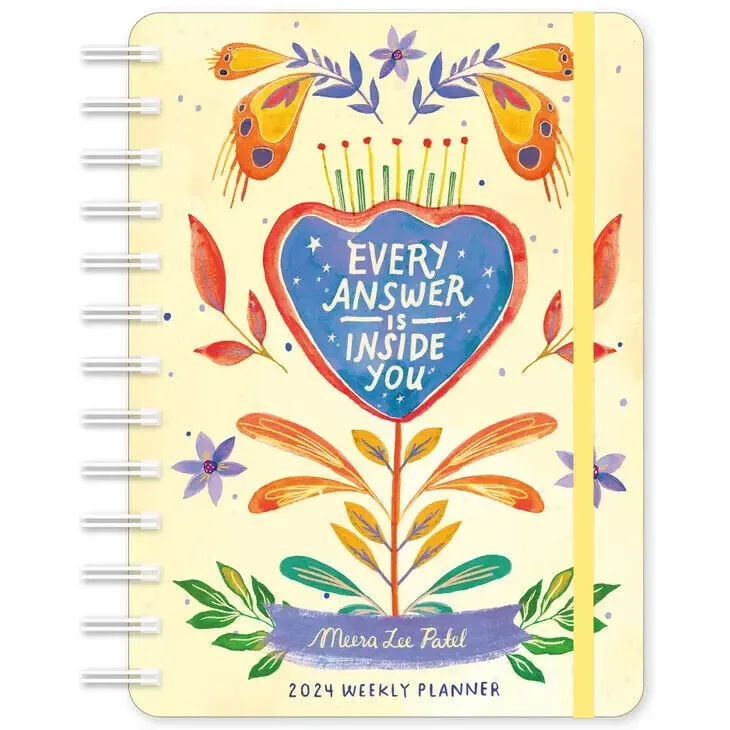 Amber Lotus Meera Lee Patel 2024 Weekly Planner: Every Answer Is Inside