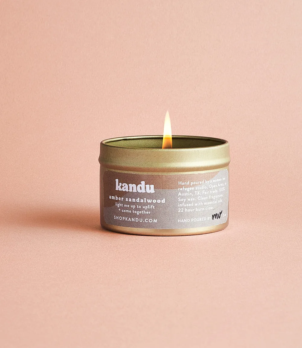 amber sandalwood 3oz candle