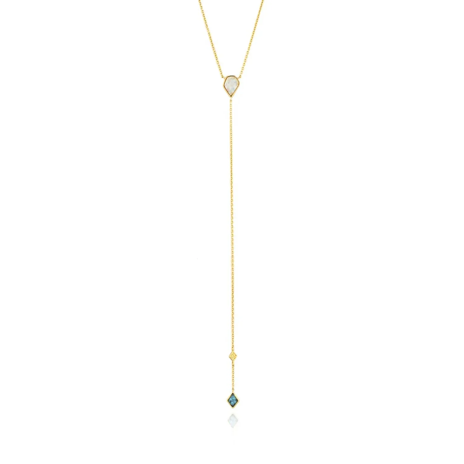 Ania Haie Sterling Silver & Gold Plated Turquoise And Opal Colour Necklace