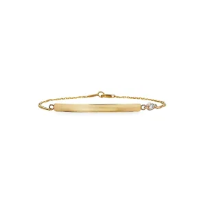 Beeghly & Co. Yellow Gold Diamond Chain Bracelet