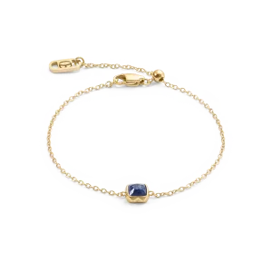 Birthstone September Bracelet Lapis Lazuli Gold