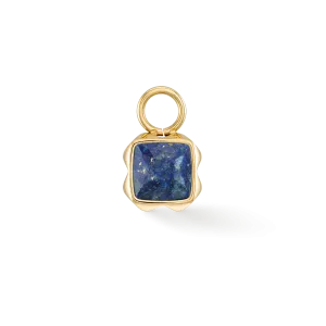 Birthstone September Charm Lapis Lazuli Gold