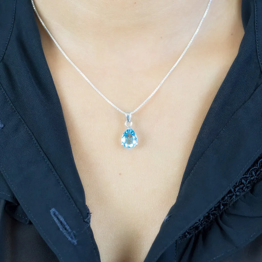 Blue Topaz Necklace