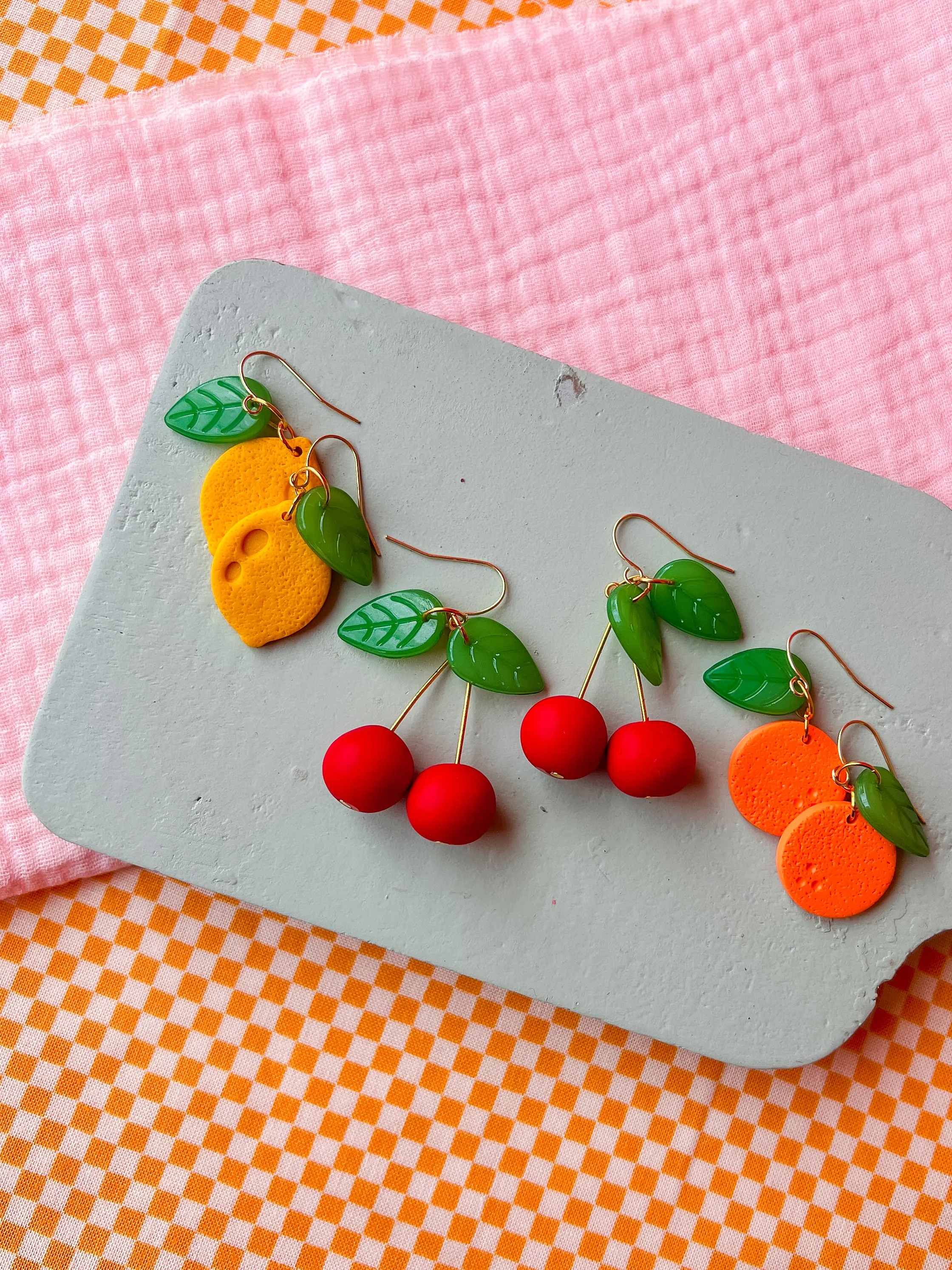 Cherry | Clay Earrings