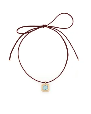 CHOKER ~ WITH TOPAZ PENDANT