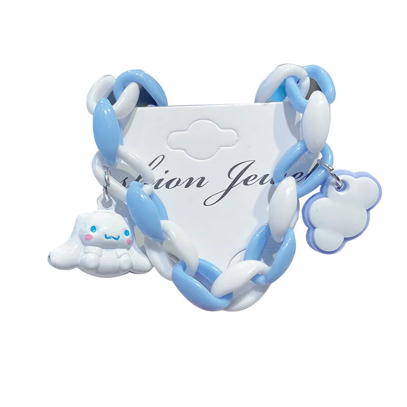 Cute Dog Cartoon Bell Bracelet XINGX Candy Big Ear Dog Girl Heart Student Bracelet Girlfriends' Gift