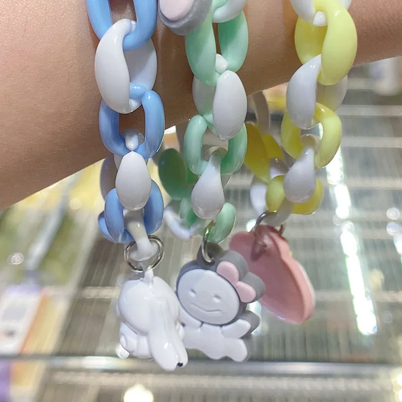 Cute Dog Cartoon Bell Bracelet XINGX Candy Big Ear Dog Girl Heart Student Bracelet Girlfriends' Gift