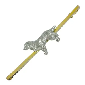 Dog Bar Brooch