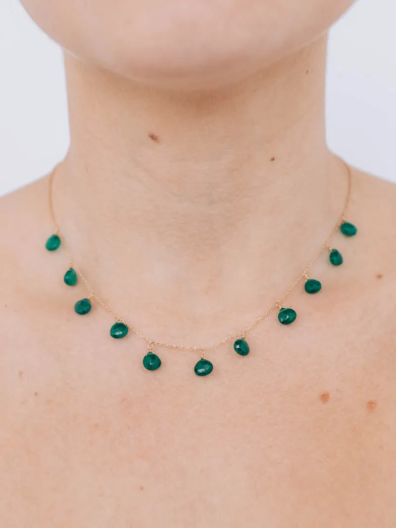 Droplet Briolette Necklace