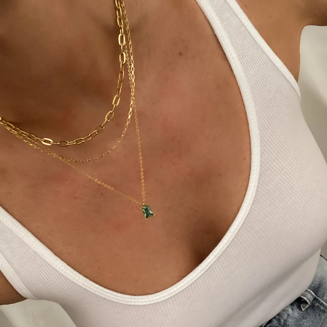 EMMA NECKLACE EMERALD