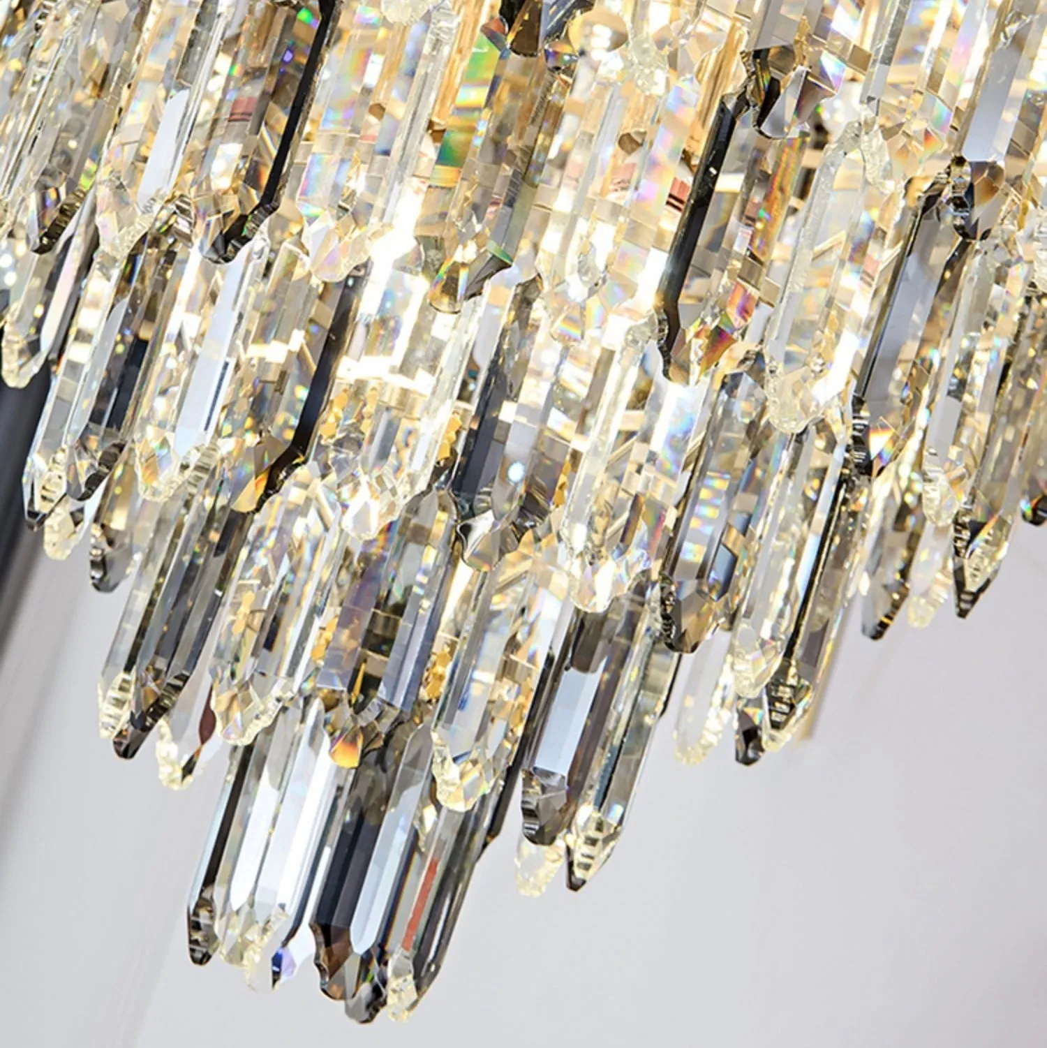 Extra Large Foyer Decorative Crystal Lighting Fixture Living Room Crystal Chandelier For Entryway Staircase