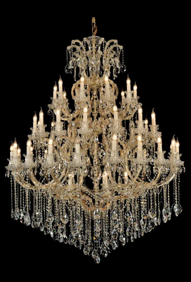 Extra Large Multi-tiered Candle Light  Crystal Chandelier for Hotel/Restaurant