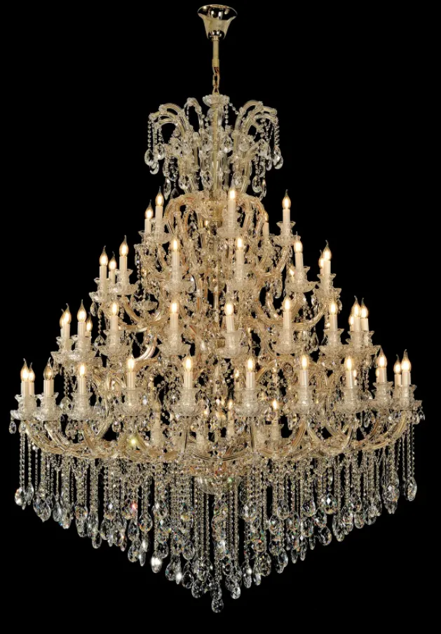 Extra Large Multi-tiered Candle Light  Crystal Chandelier for Hotel/Restaurant