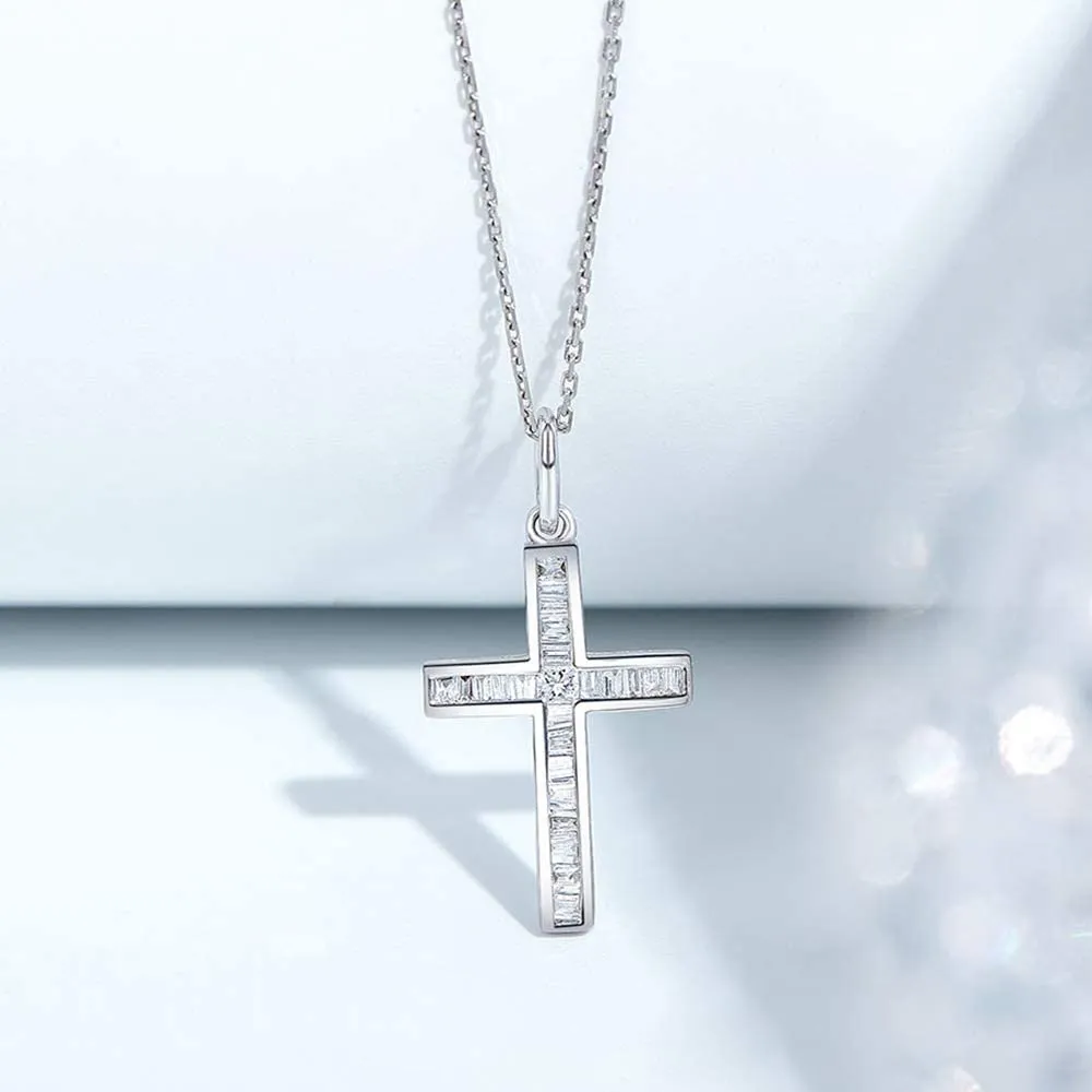 FANCIME Cross 18K Real Gold Necklace