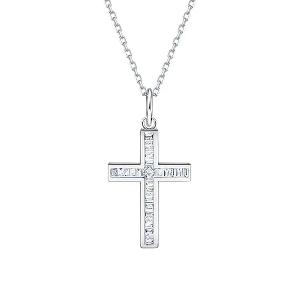 FANCIME Cross 18K Real Gold Necklace