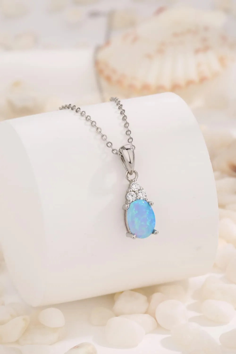 Find Your Center Opal Pendant Necklace