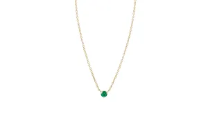 Floating Emerald Necklace