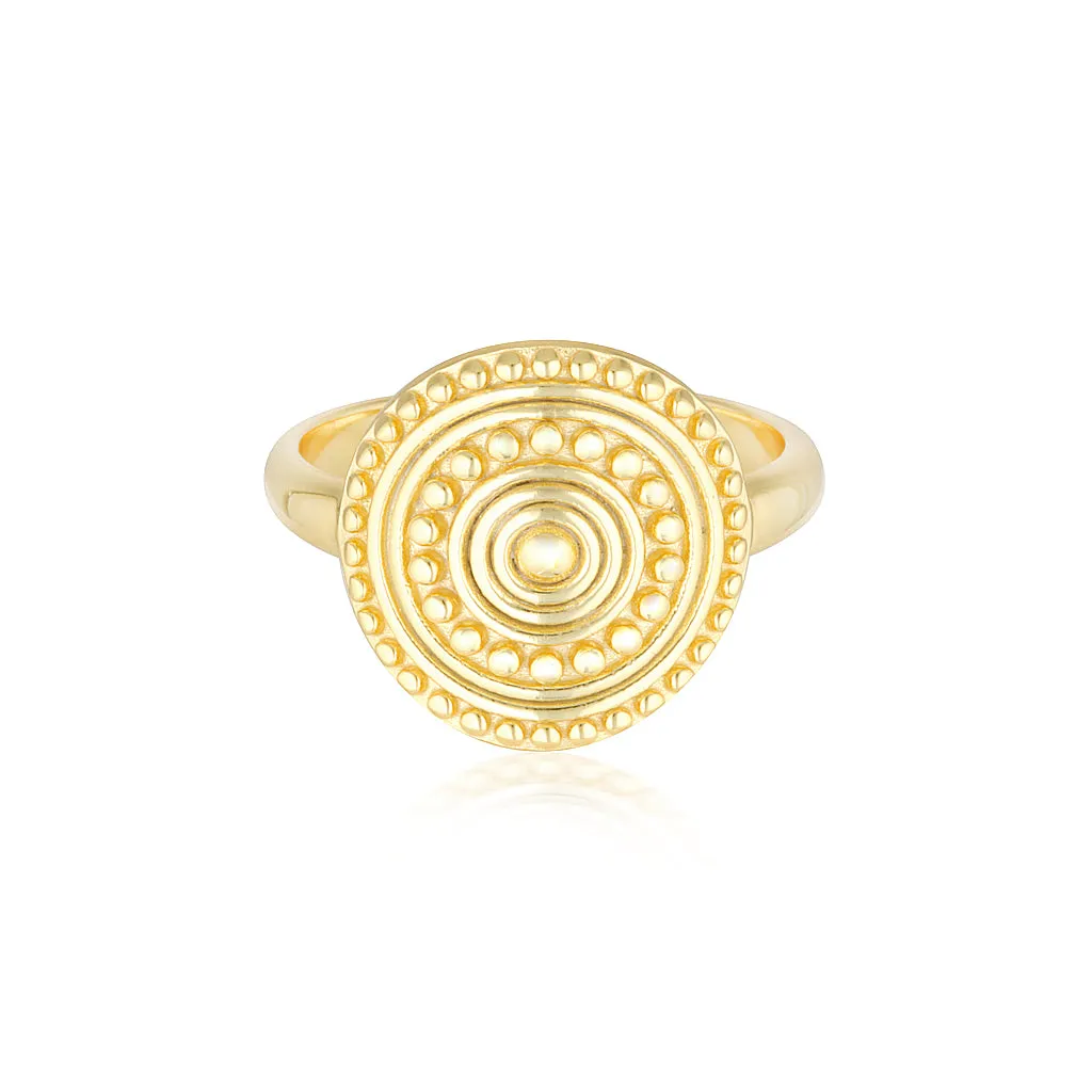 Florence Coin Ring Gold