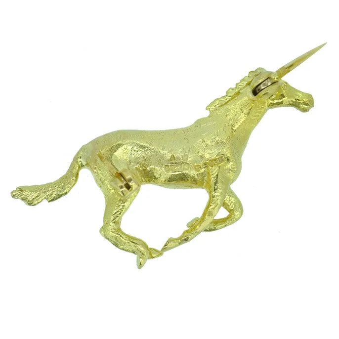 Galloping Horse Brooch