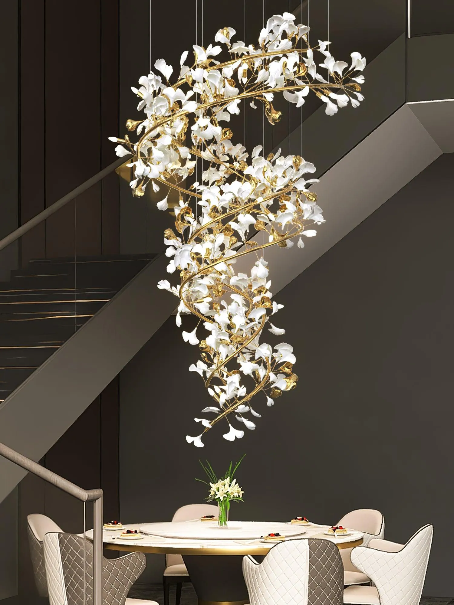 Gingko Chandelier Q Style