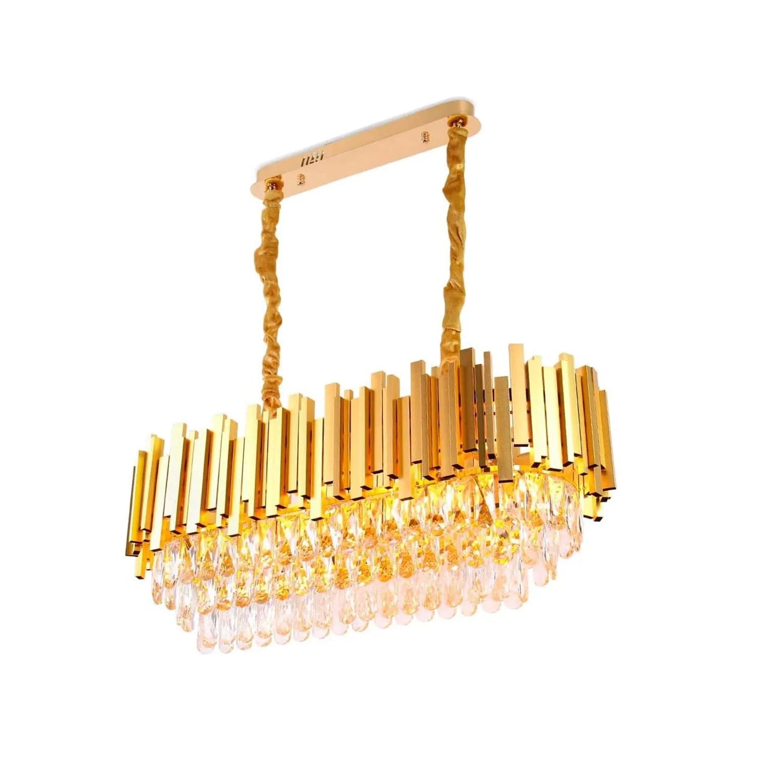 Golden Mamba Oval Chandelier