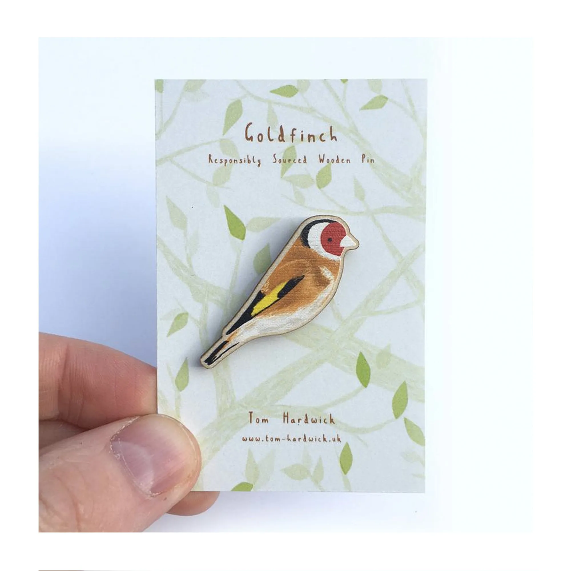 Goldfinch Wooden Pin