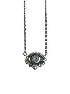 Hellhound Jewelry Evil Eye Talisman Necklace with Opal