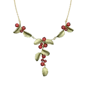 Holly Red Jade 16" Necklace