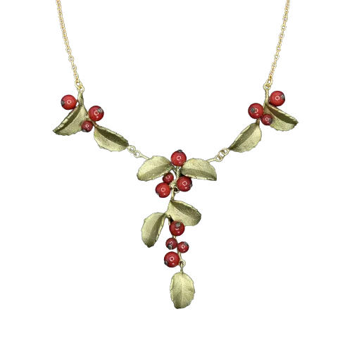 Holly Red Jade 16" Necklace