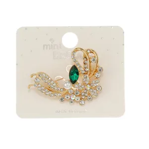 JAH45520-Vintage Rhinestone Brooch