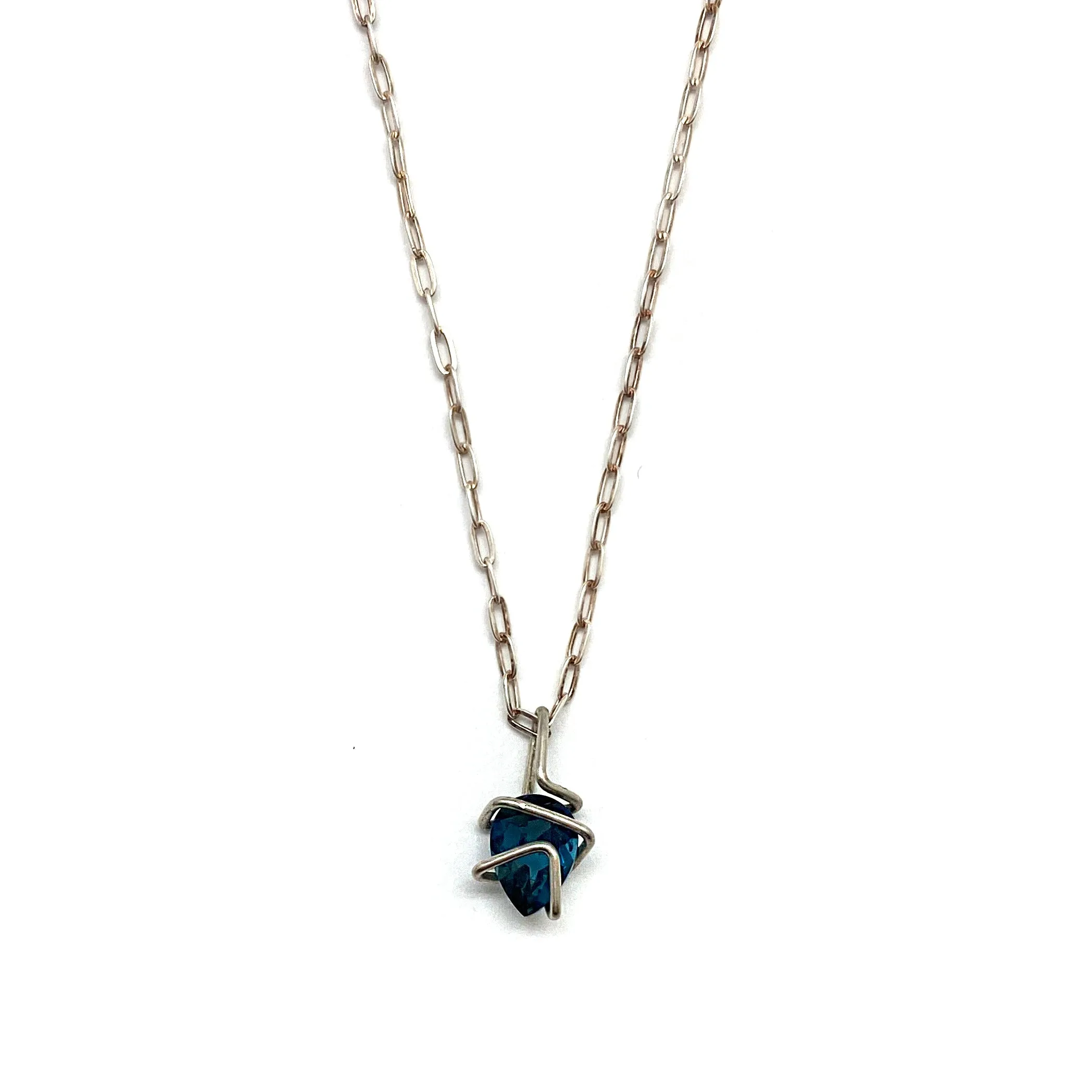 London Blue Topaz Pendant Necklace