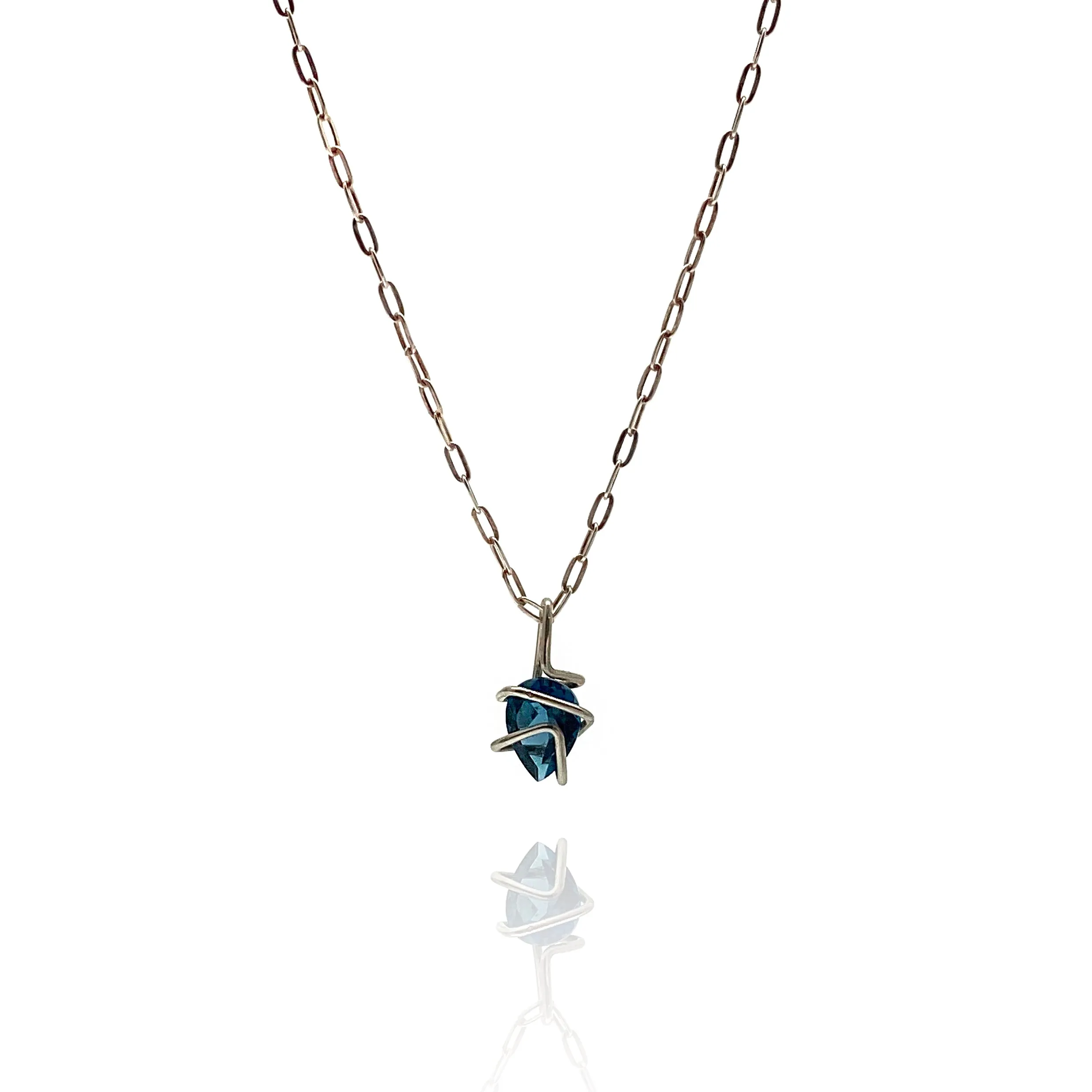 London Blue Topaz Pendant Necklace