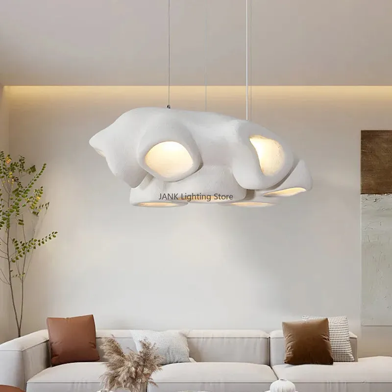 Mansion Minimalist LED Pendant Chandelier for Living Room Wabi Sabi Decoration