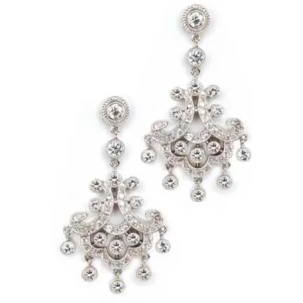 Mariah Cubic Zirconia Chandelier Necklace and Earring Set