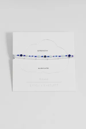 Mini Blue Gemstone Duo Chain Bracelet