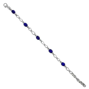 Natural Lapis Lazuli Silver Bracelets