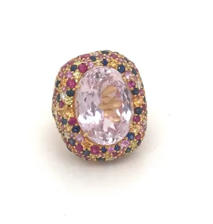 One-of-a-Kind 18kt Gold 'Tutti Frutti' Cocktail Ring III