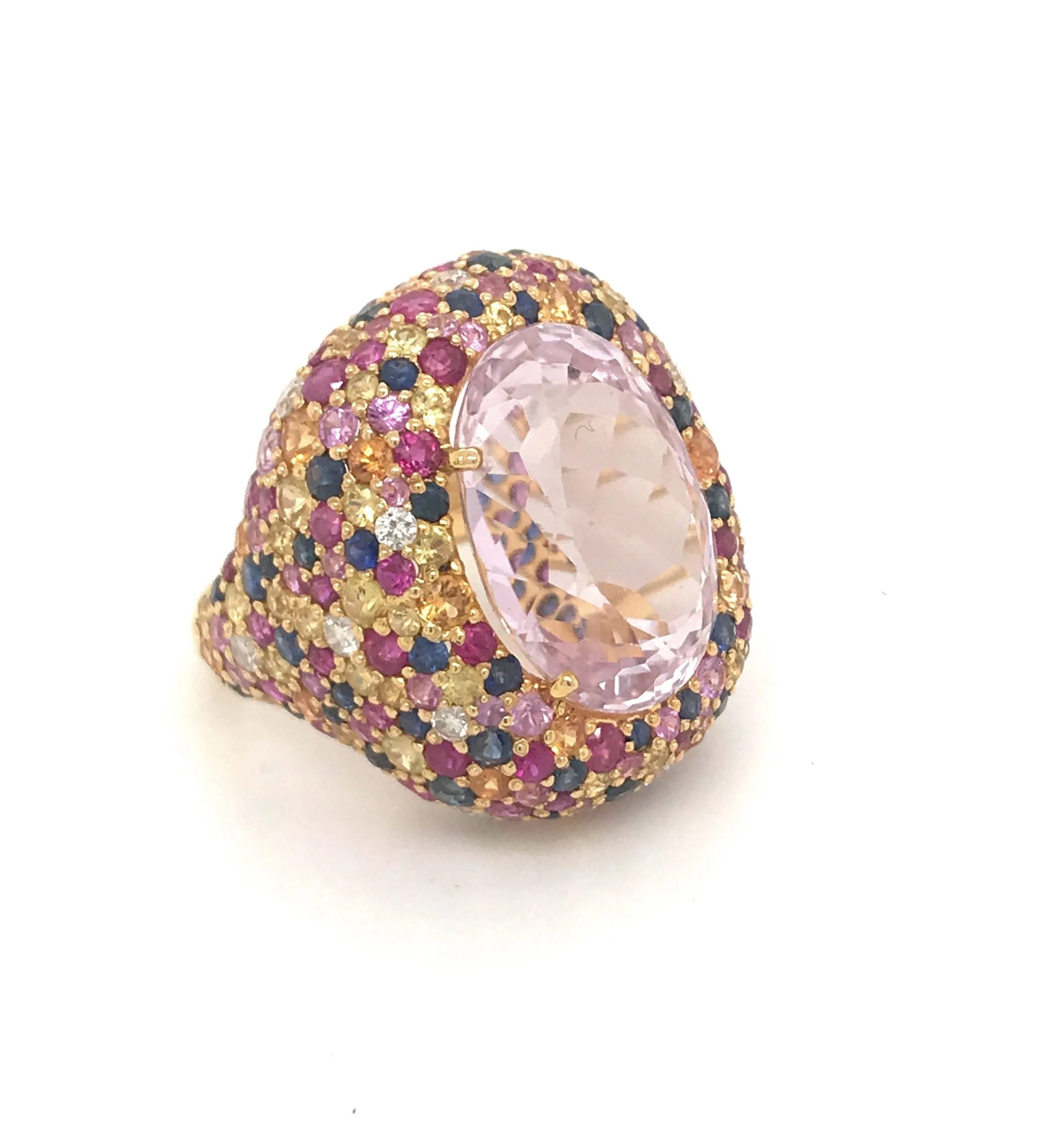 One-of-a-Kind 18kt Gold 'Tutti Frutti' Cocktail Ring III