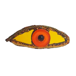 ORANGE EYE BROOCH - THE GOLDEN EYE