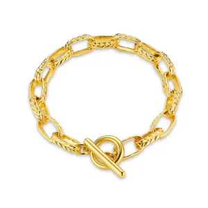 Orelia Oval Link T-Bar Bracelet