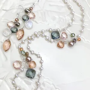 Paris Elegant Long Gems Necklace