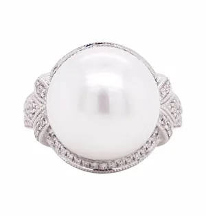 Pearl & Diamond Statement Ring