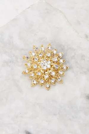 Perfect Pairing Gold Brooch