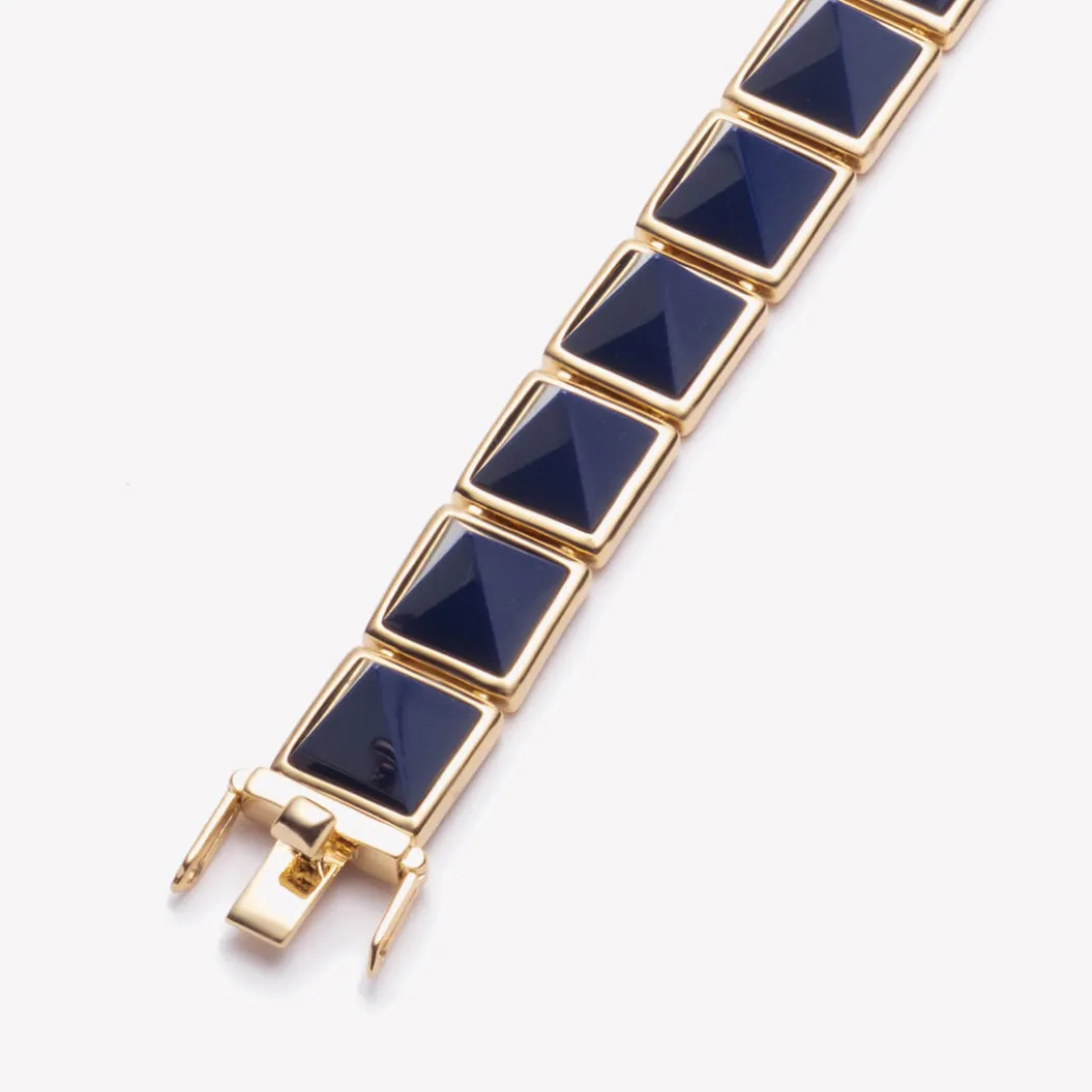 PYRAMID BRACELET - LAPIS LAZULI